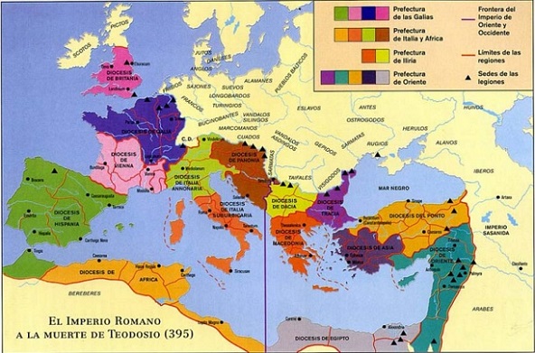 Mapa del Imperio romano