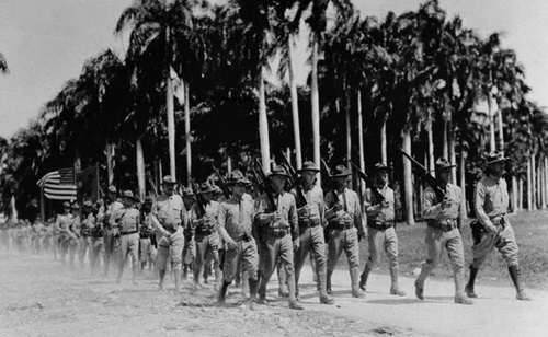 Marines estadounidenses en Haití en 1914