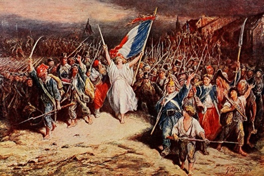 En Francia, la Revolución francesa puso fin a la monarquía absolutista en 1789.