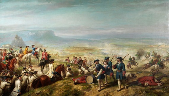 La Batalla de Almansa, obra de Ricardo Balaca y Orejas Canseco (1862).